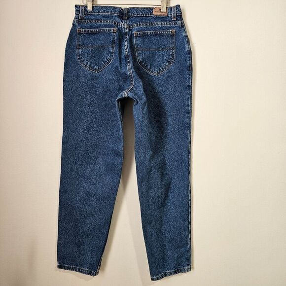 EUC VINTAGE OPEN TRAILS HIGH RISE TAPERED JEANS 100% COTTON SIZE 14 MEDIUM - Picture 2 of 15